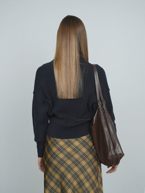 Point Varsity Plaid A-Line Slip Skirt